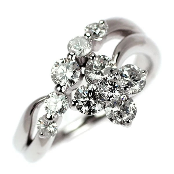 K18WG DIAMOND RING: K18WG diamond ring Brand: None Type: rings Material: K18WG Color: WG Size: 5.25 US Accessories: None Accessories Notice: When purchasing pre-owned goods, please refer to the photos of the