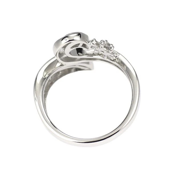 K18WG DIAMOND RING - 2