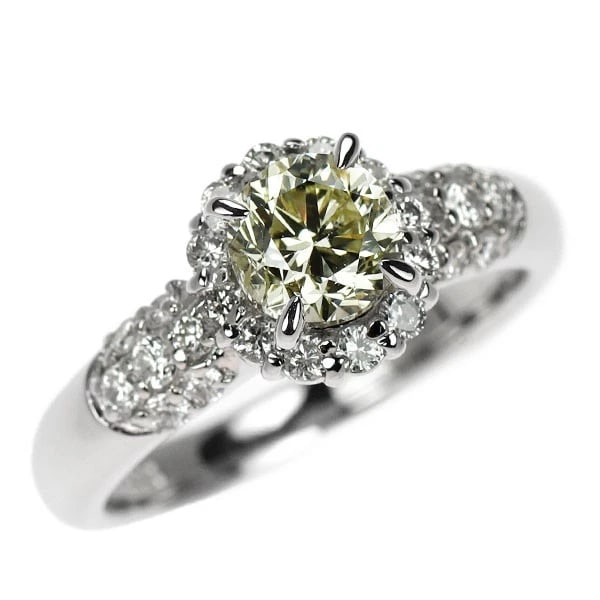 PT DIAMOND RING: Pt diamond ring Brand: None Type: rings Material: Pt900 Color: Pt Size: 5.5 - 5.75 Accessories: None Accessories Notice: When purchasing pre-owned goods, please refer to the photos of the