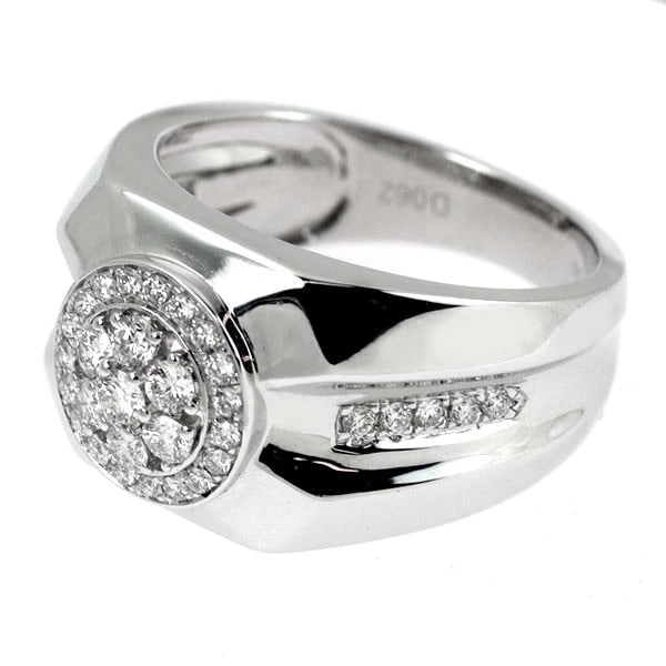 K18WG DIAMOND RING - 2