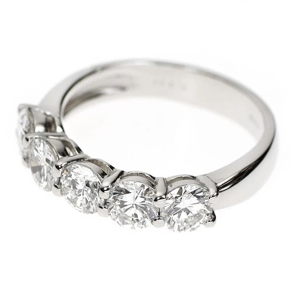 PT950 DIAMOND RING WITH ALL STONE GRADES - 2