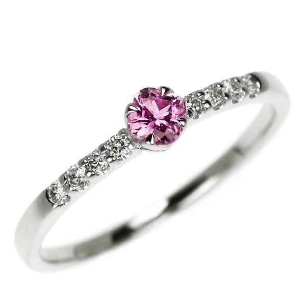 K18WG PINK SAPPHIRE DIAMOND RING: K18WG pink sapphire diamond ring Brand: None Type: Ring Material: Metal Purity K18 Metal Gold Main Stone/Creation sapphires Color: White Gold Size: 7.75 - 8 US Accessories: None Accessories