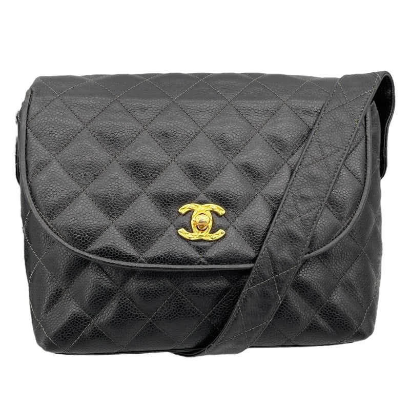 CHANEL MATRASSE SHOULDER BAG SHOULDER BAG: CHANEL Matrasse Shoulder Bag Shoulder Bag Brand: CHANEL Type: Shoulder Bag Material: Caviar skin Color: Black Gold Hardware Size: W10.2 x H7.5x D2.4inch Shoulder:48.8inch Accessories: None
