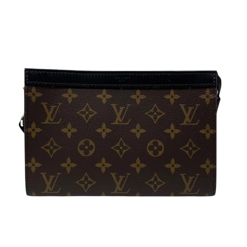 LOUIS VUITTON GASTON WEARABLE WALLET SHOULDER BAG: LOUIS VUITTON Gaston Wearable Wallet Shoulder Bag Brand: LOUIS VUITTON Type: Shoulder Bag Material: Monogram Macasa Color: Brown Size: W8.7 x H5.9x D2.4inch Accessories: None Accessories