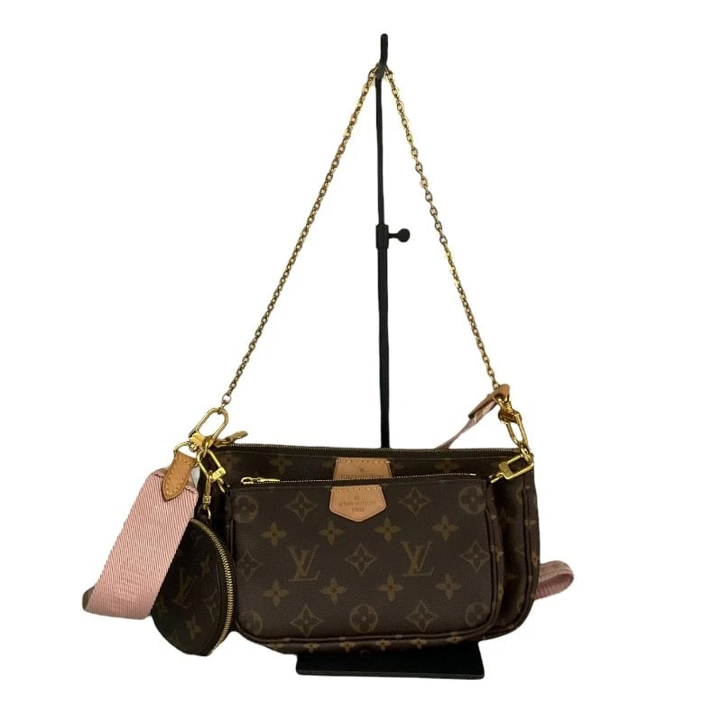 LOUIS VUITTON MULTI-POUCHES AND ACCESSORIES SHOULDER BAG: LOUIS VUITTON Multi-Pouches and Accessories Shoulder Bag Brand: LOUIS VUITTON Type: Shoulder Bag Material: PVC coated canvas Color: Brown Size: W9.1 x H4.9inch Shoulder:36.2inch Accessories: