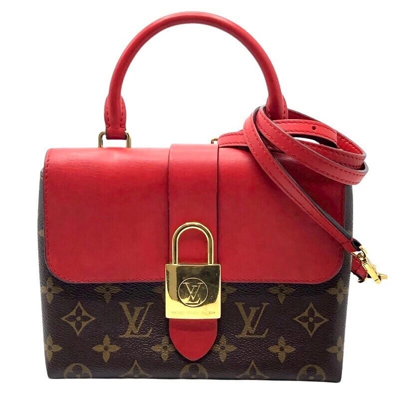 LOUIS VUITTON ROCKY BB SHOULDER BAG: LOUIS VUITTON Rocky bb Shoulder Bag Brand: LOUIS VUITTON Type: Shoulder Bag Material: Monogram Color: Brown Red xGDHardware Size: W7.9 x H6.3x D3.0inch Shoulder:40.6inch Accessories: None