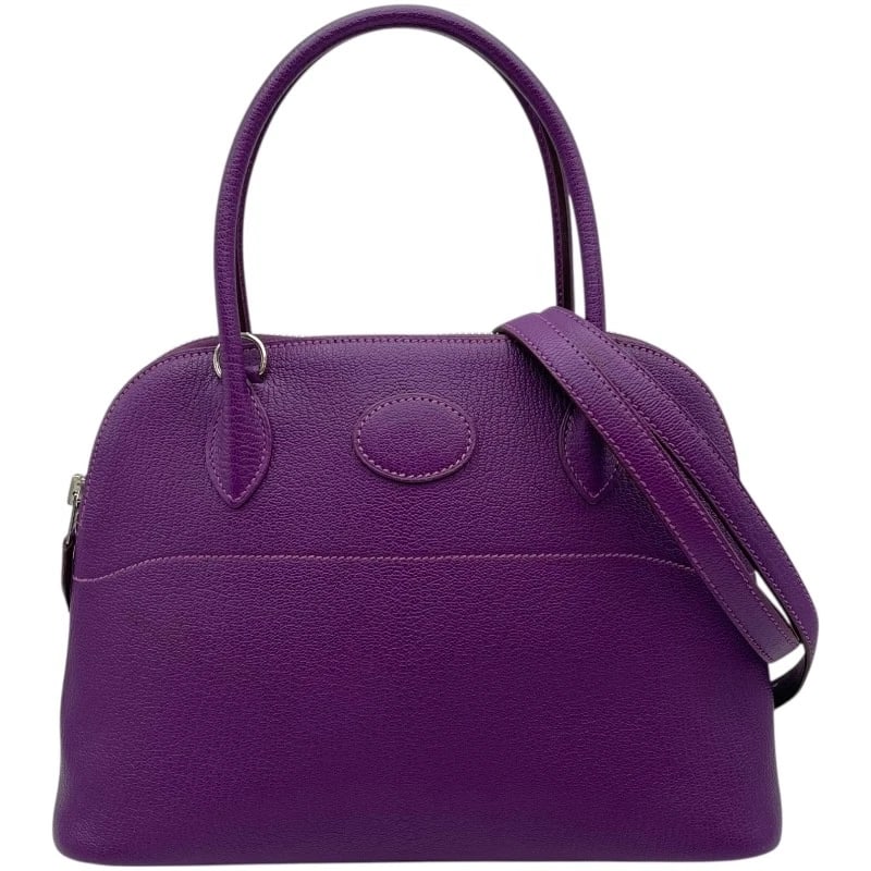 HERMES BORED 27 HANDBAG: HERMES Bored 27 Handbag Brand: HERMES Type: Handbag Material: Shave Color: Cyclamen SVHardware Size: W10.6 x H7.5x D3.9inch Shoulder:36.6inch Accessories: None Accessories Notice: When pur