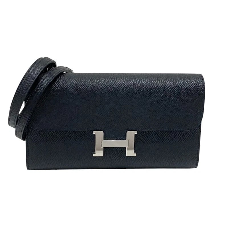 HERMES CONSTANCE TO GO SHOULDER BAG: HERMES constance to go Shoulder Bag Brand: HERMES Type: Shoulder Bag Material: Epsom Color: Black SilverHardware Size: W8.1 x H4.5x D1.2inch Shoulder:47.2inch Accessories: None Accessories