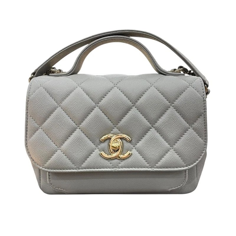 CHANEL BUSINESS AFFINITY SMALL SHOULDER BAG: CHANEL Business Affinity Small Shoulder Bag Brand: CHANEL Type: Shoulder Bag Material: Caviar skin Color: Gray Gold Hardware Size: W7.5 x H5.9x D3.1inch Shoulder:44.1inch Accessories: None