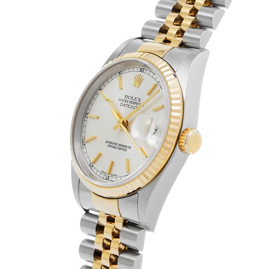 ROLEX DATEJUST SILVER WATCH - 2