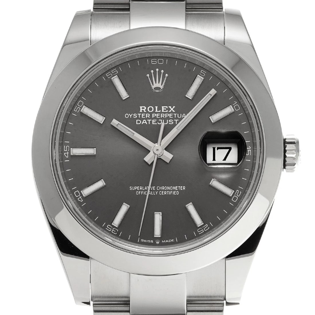 ROLEX DATEJUST SLATE WATCH - 4