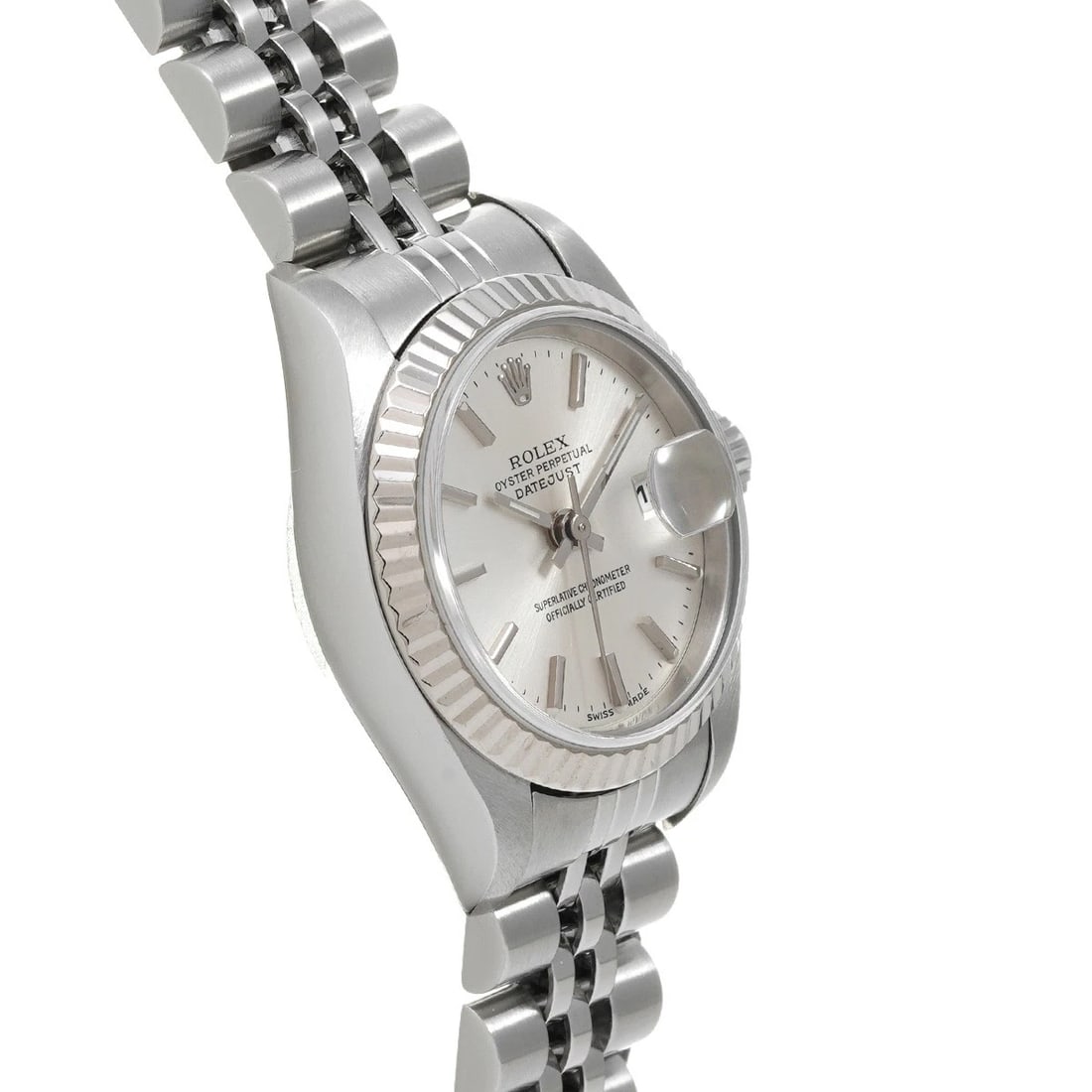 ROLEX DATEJUST SILVER WATCH - 3