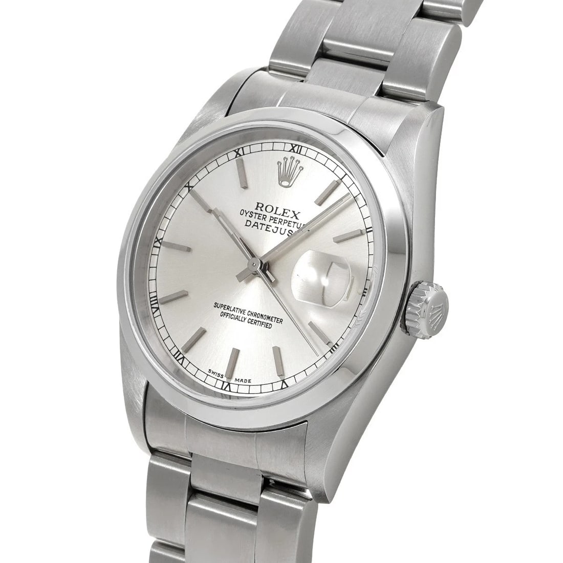 ROLEX DATEJUST SILVER WATCH - 2