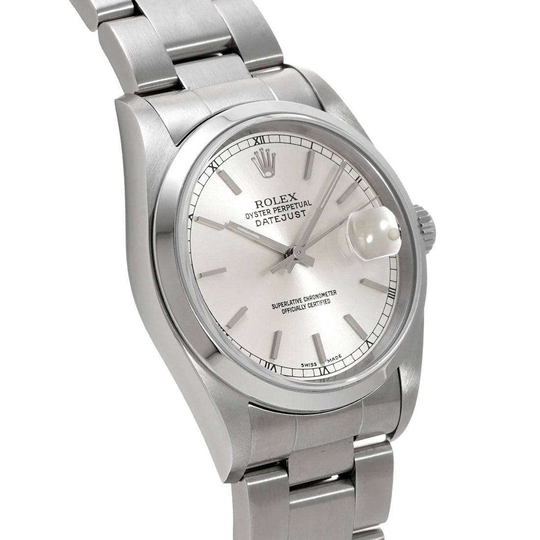 ROLEX DATEJUST SILVER WATCH - 3