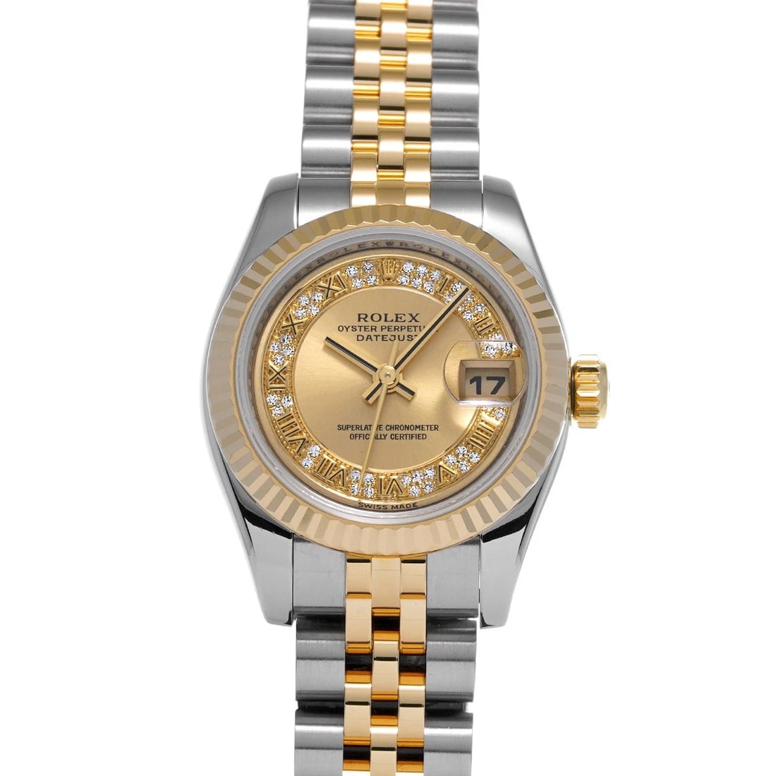 ROLEX DATEJUST MILLIARD DIAMOND CHAMPAGNE WATCH: ROLEX Datejust Milliard Diamond Champagne Watch Brand: ROLEX Type: Wristwatch Material: Band Material Stainless steel/Yellow Gold, Case Material Stainless steel Color: Dial Color Milliard