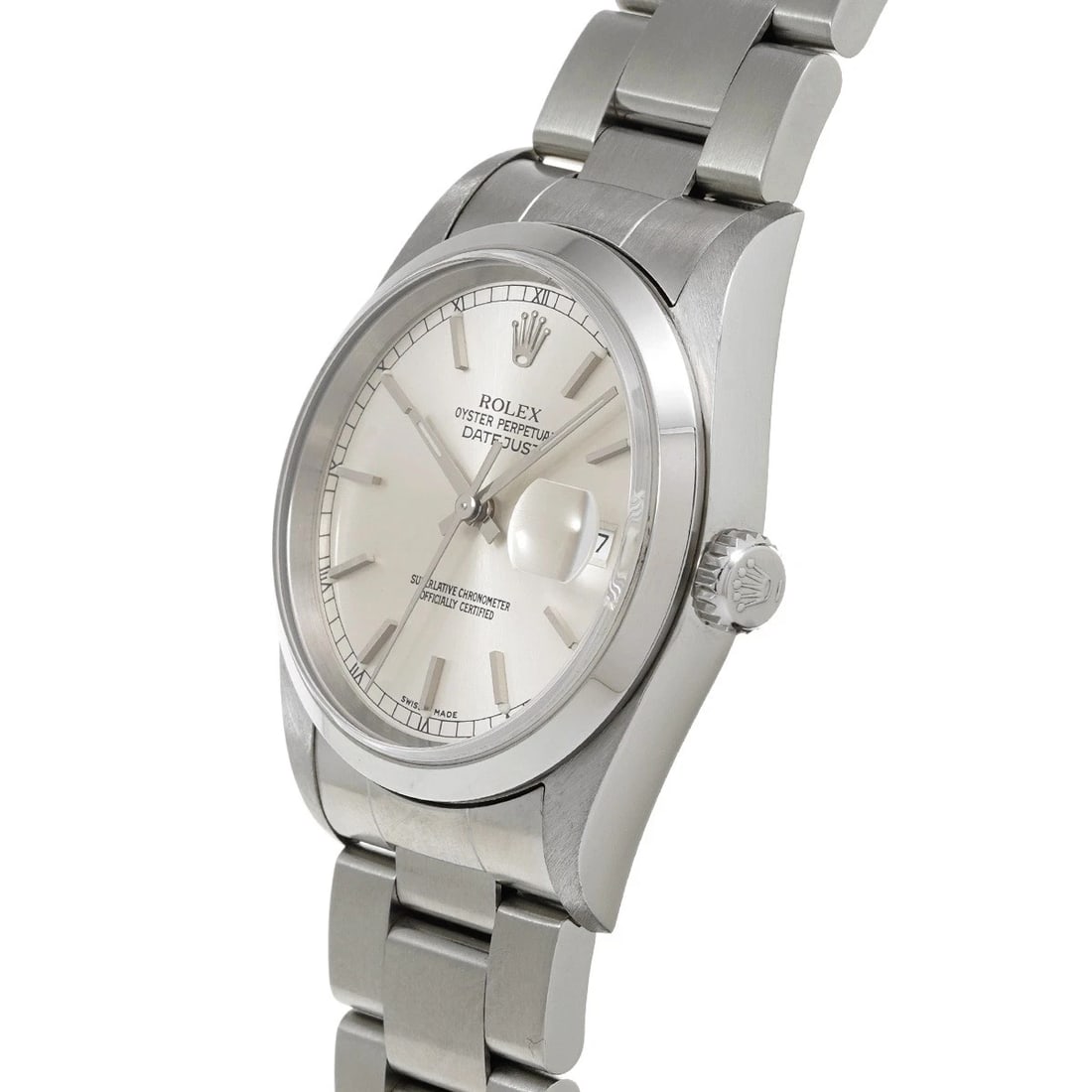 ROLEX DATEJUST SILVER WATCH - 2