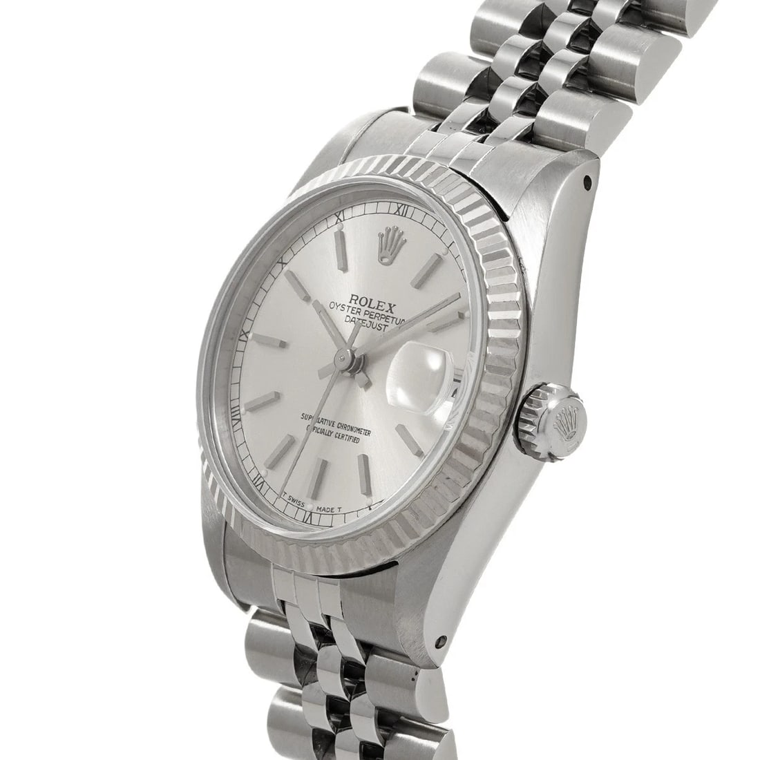 ROLEX DATEJUST SILVER WATCH - 2