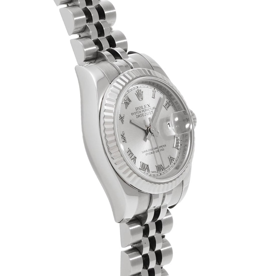 ROLEX DATEJUST SILVER WATCH - 3