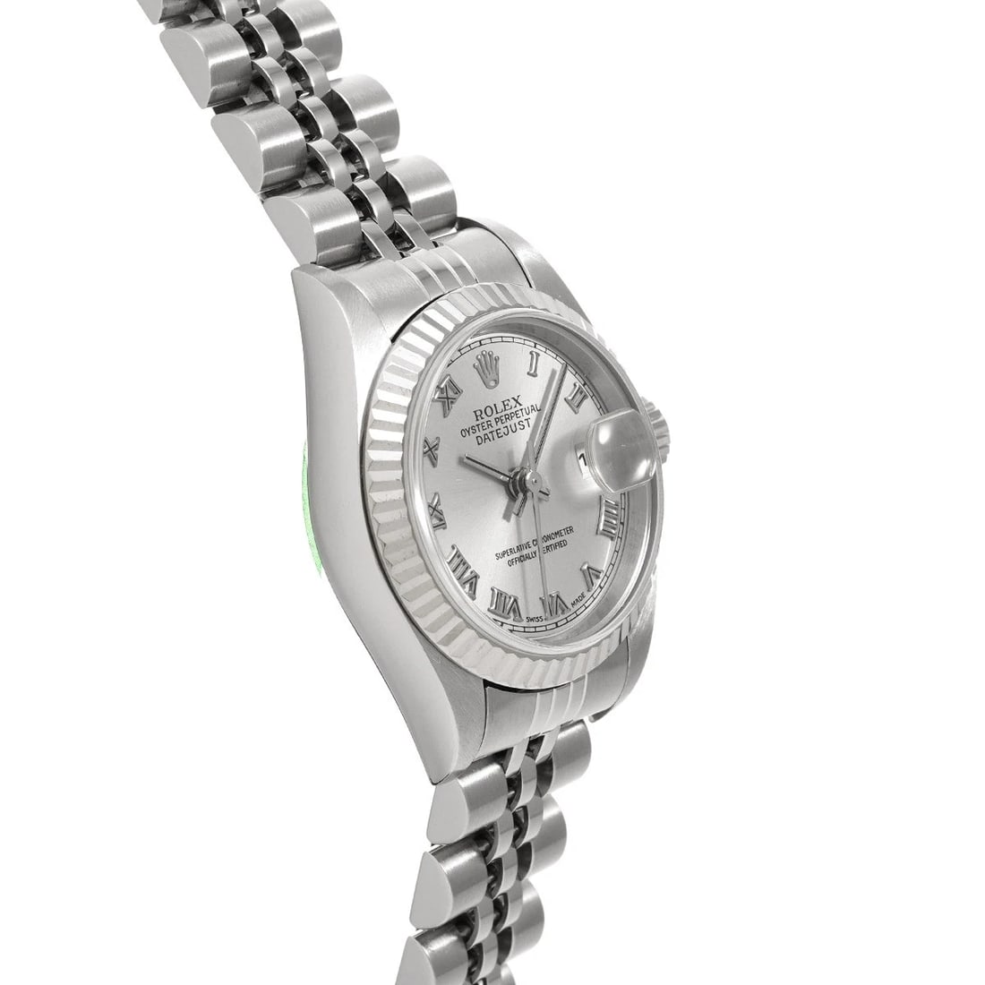 ROLEX DATEJUST SILVER WATCH - 3