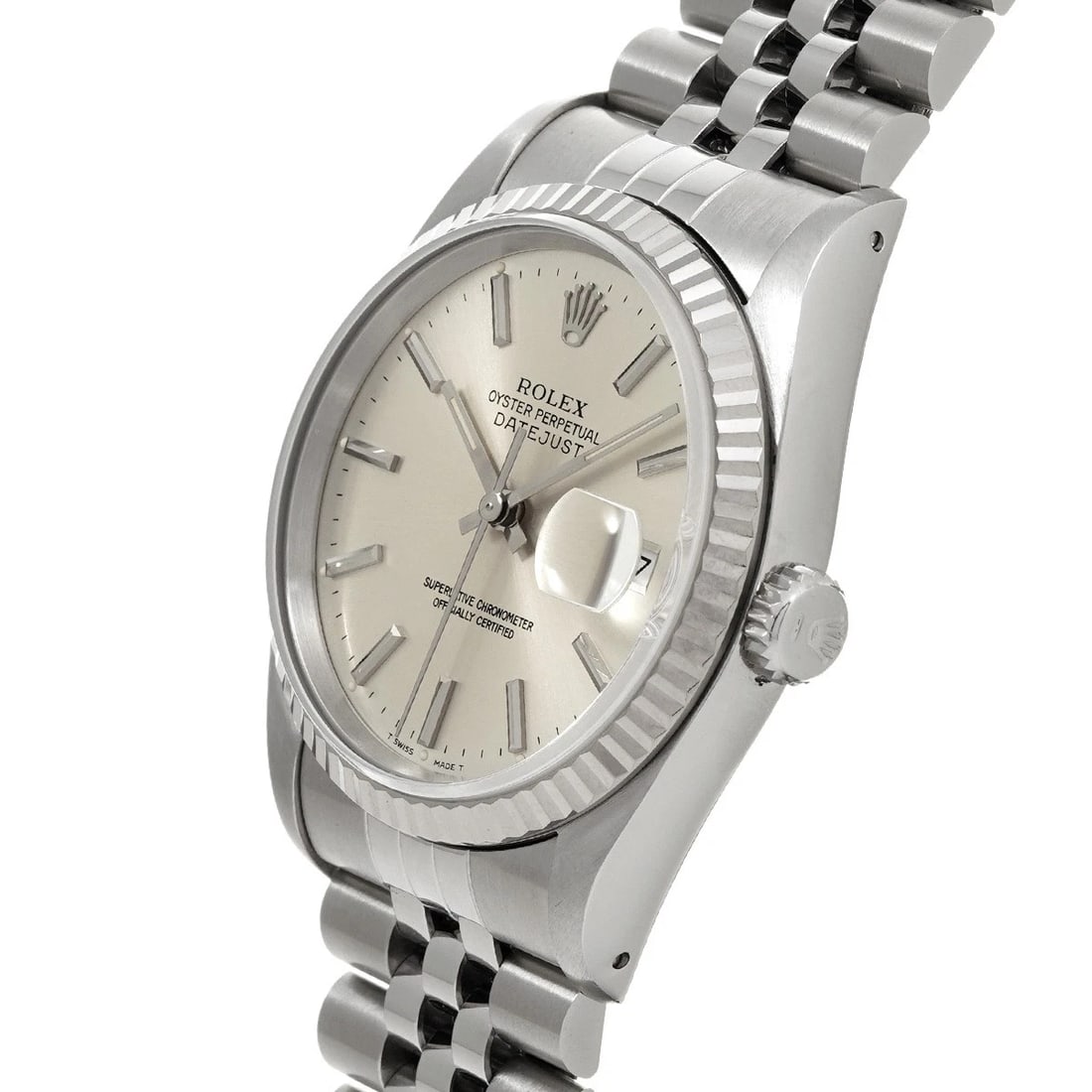 ROLEX DATEJUST SILVER WATCH - 2
