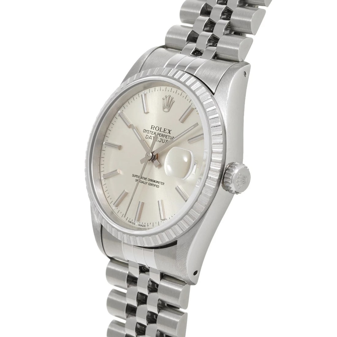 ROLEX DATEJUST SILVER WATCH - 2
