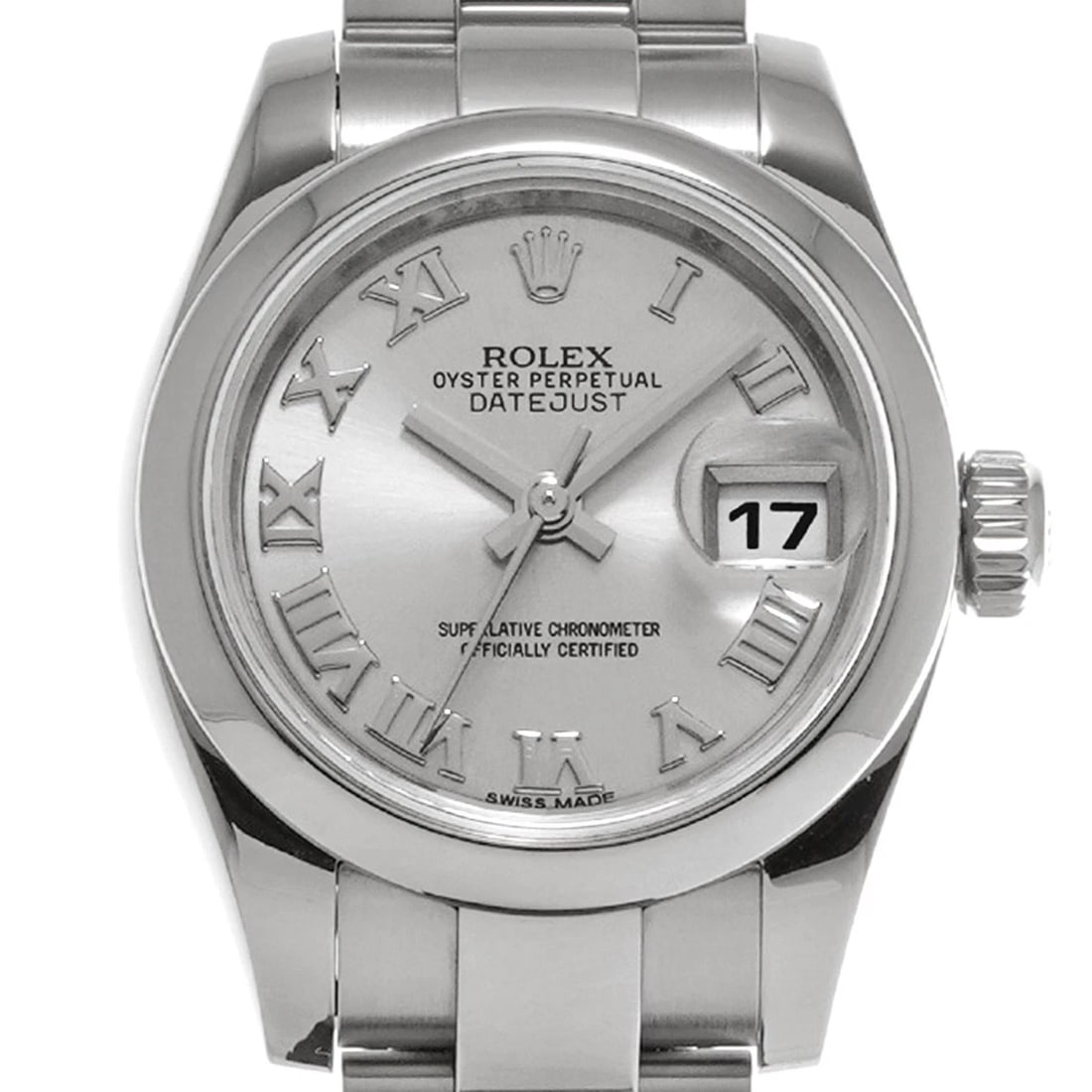 ROLEX DATEJUST SILVER WATCH - 4