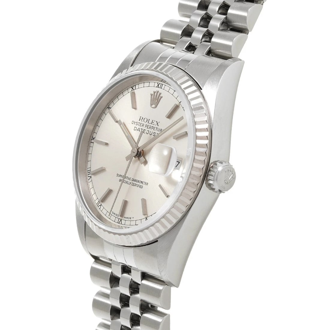ROLEX DATEJUST SILVER WATCH - 2
