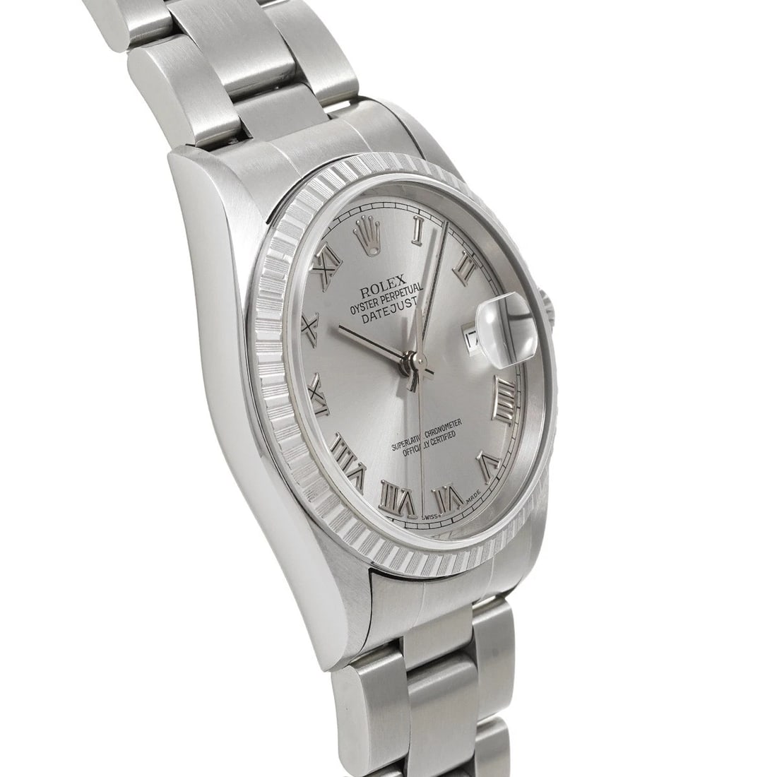 ROLEX DATEJUST SILVER WATCH - 3