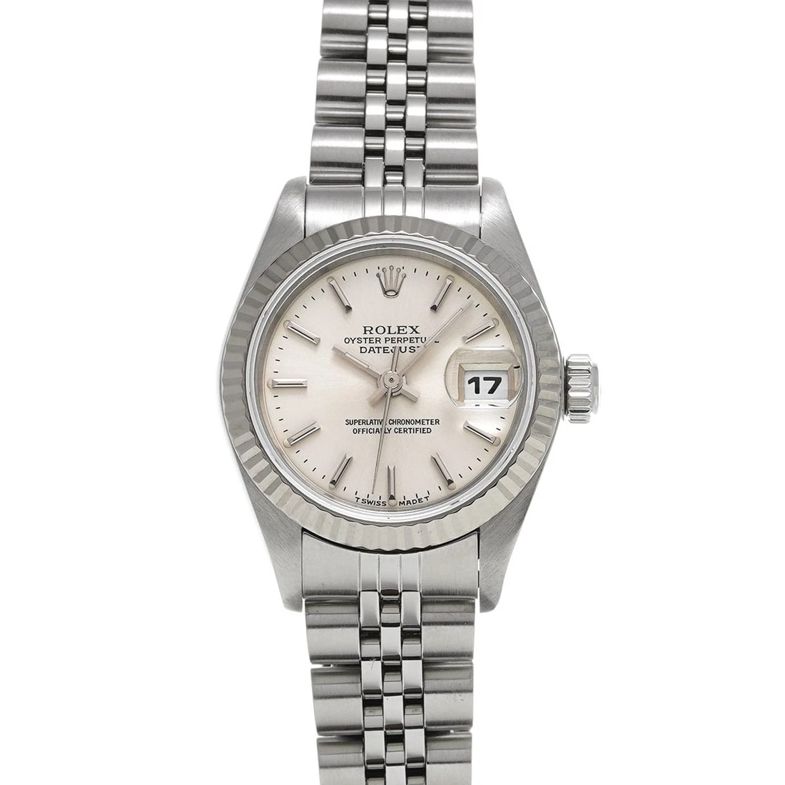 ROLEX DATEJUST SILVER WATCH: ROLEX Datejust Silver Watch Brand: ROLEX Type: Wristwatch Material: Band Material Stainless steel, Case Material Stainless steel Color: Dial Color Silver Size: ??Case? H/about 26mm W/about
