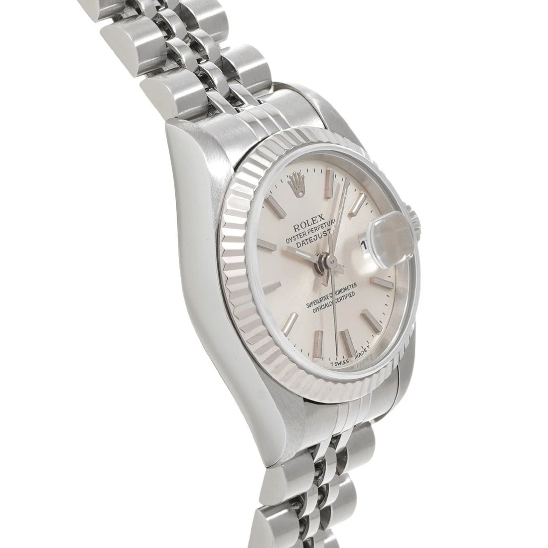 ROLEX DATEJUST SILVER WATCH - 3