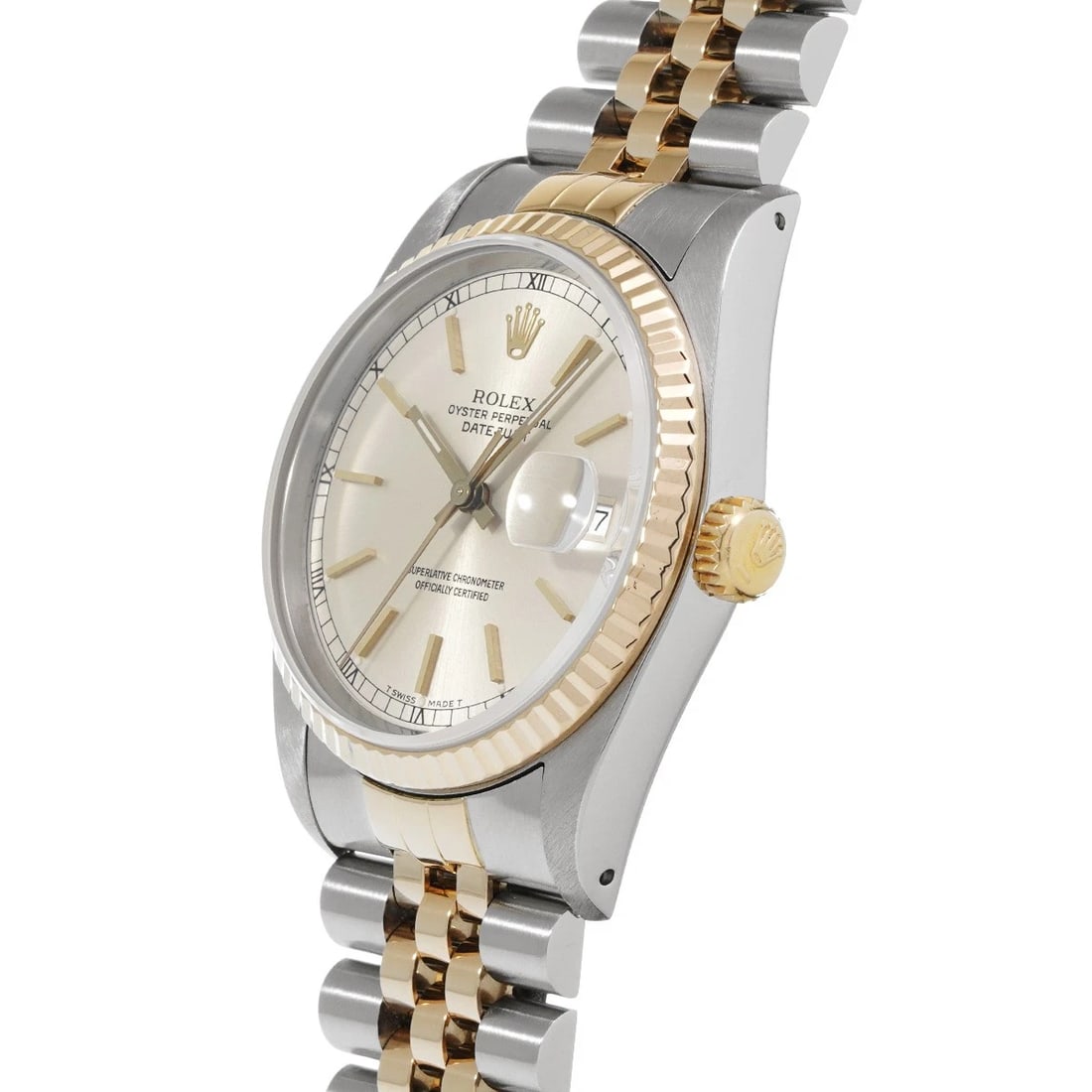 ROLEX DATEJUST SILVER WATCH - 2