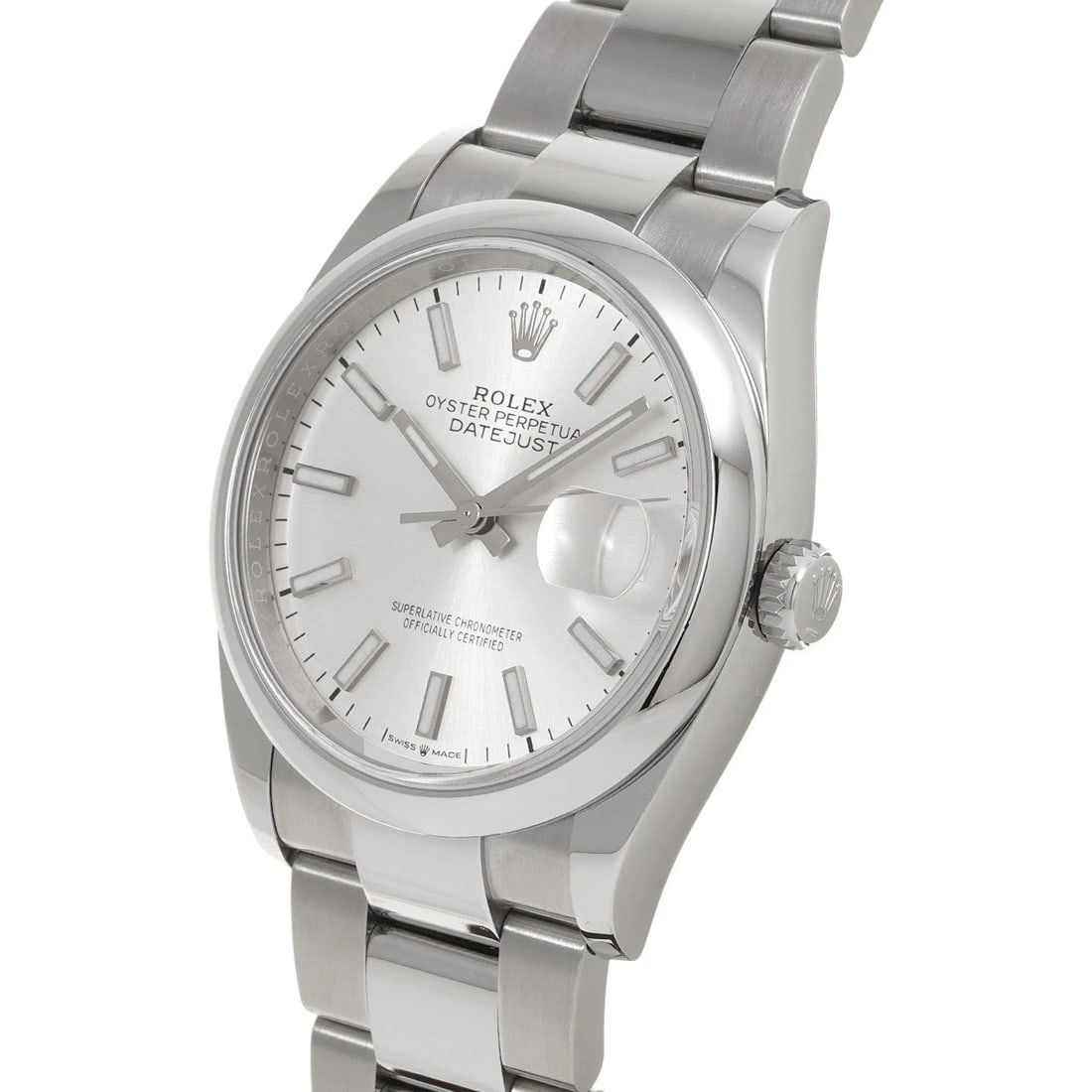 ROLEX DATEJUST SILVER WATCH - 2