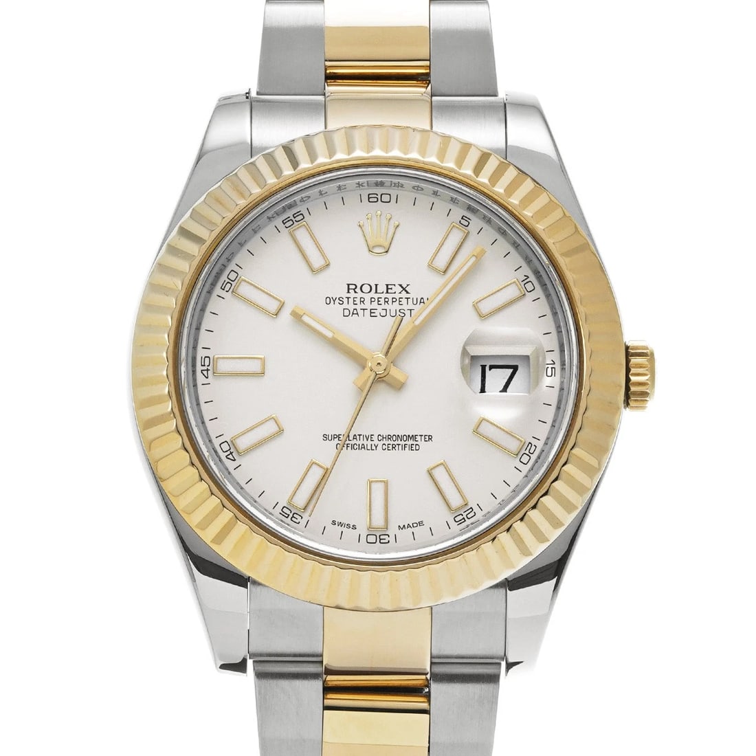 ROLEX DATEJUST IVORY DIAMOND WATCH: ROLEX Datejust Ivory diamond Watch Brand: ROLEX Type: Wristwatch Material: Band Material Stainless steel/Yellow Gold, Case Material Stainless steel Color: Dial Color Ivory/diamond Size: