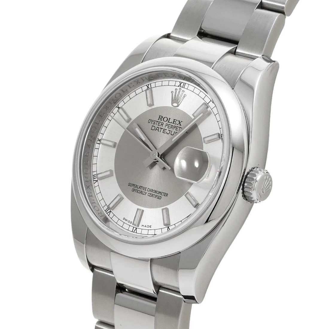 ROLEX DATEJUST SILVER WATCH - 2
