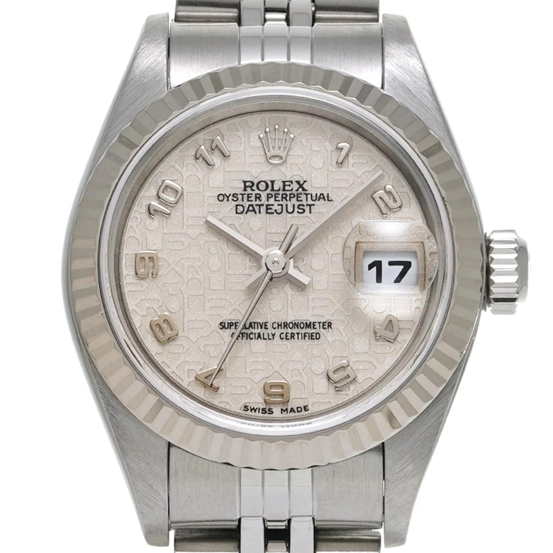 ROLEX DATEJUST IVORY COMPUTER WATCH - 4
