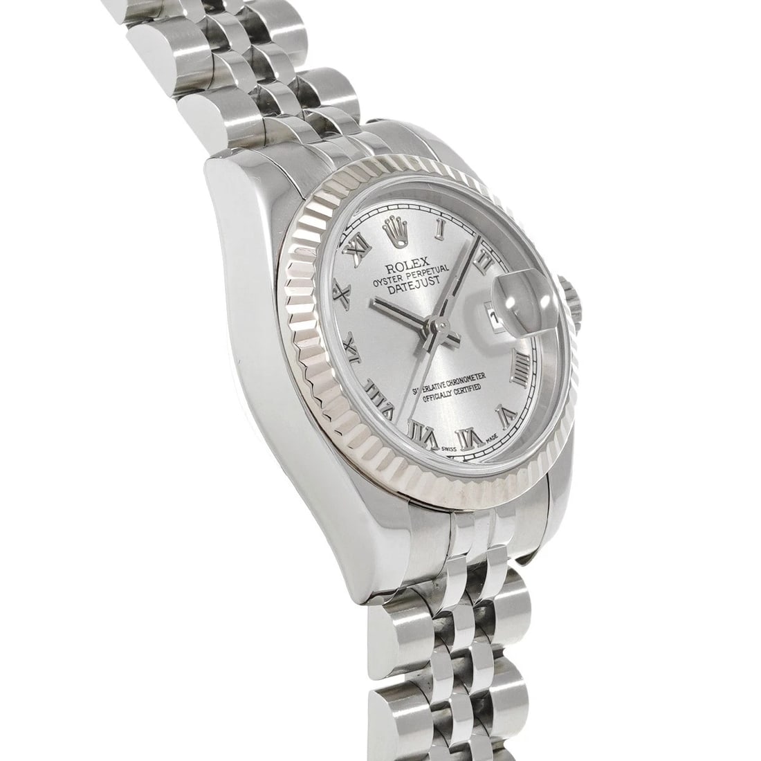 ROLEX DATEJUST SILVER WATCH - 3