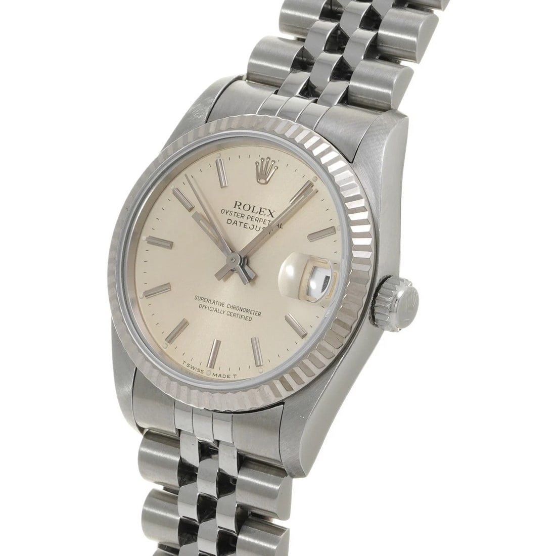 ROLEX DATEJUST SILVER WATCH - 2