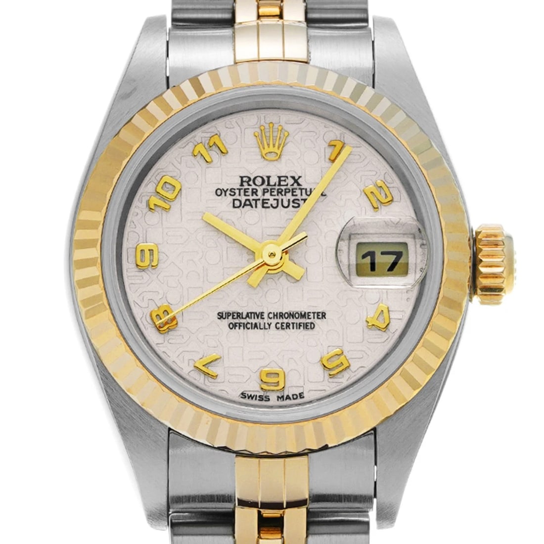 ROLEX DATEJUST IVORY COMPUTER WATCH - 4