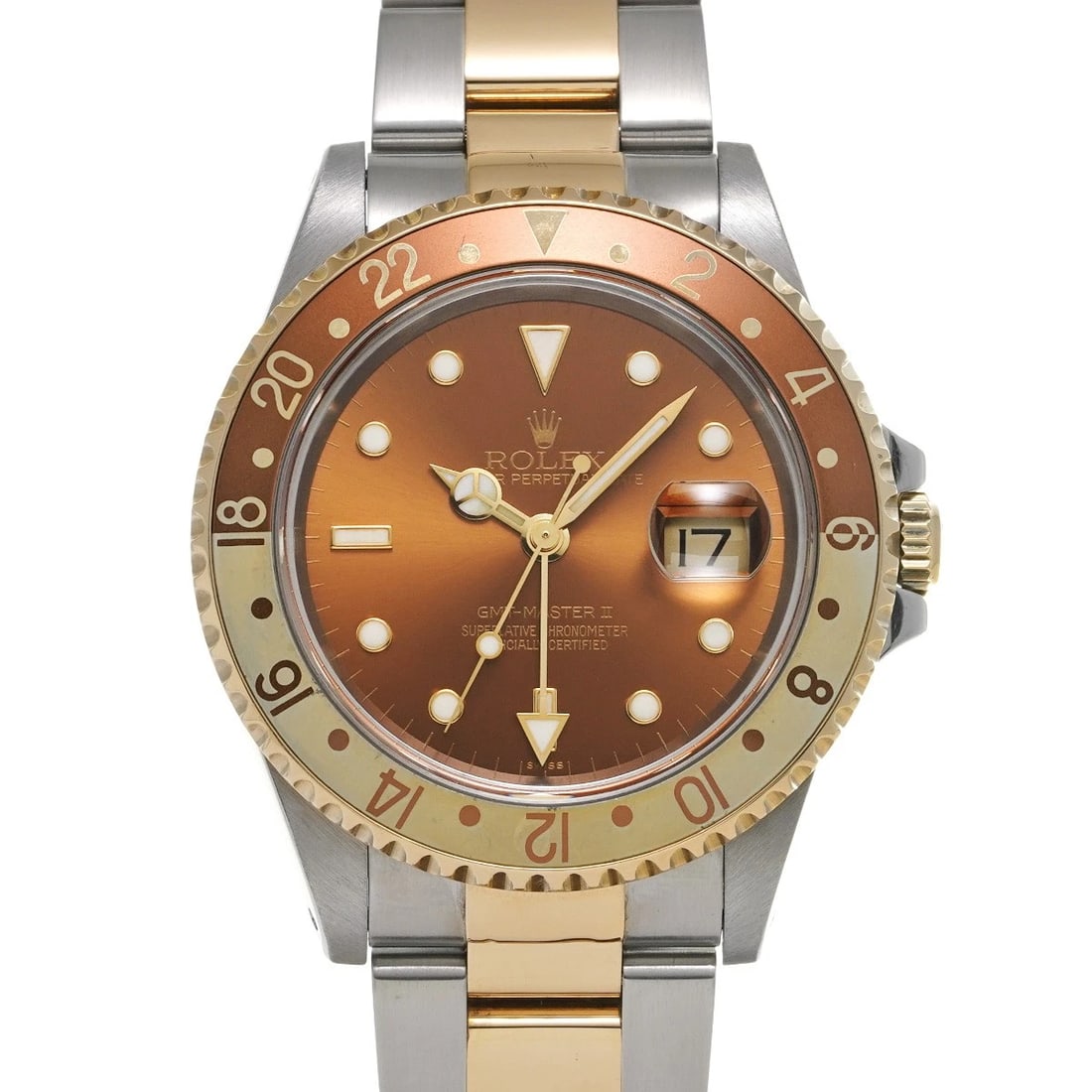 ROLEX MASTER BROWN WATCH: ROLEX Master Brown Watch Brand: ROLEX Type: Wristwatch Material: Band Material Stainless steel/Yellow Gold, Case Material Stainless steel Color: Dial Color Brown Size: ??Case? H/about 40mm