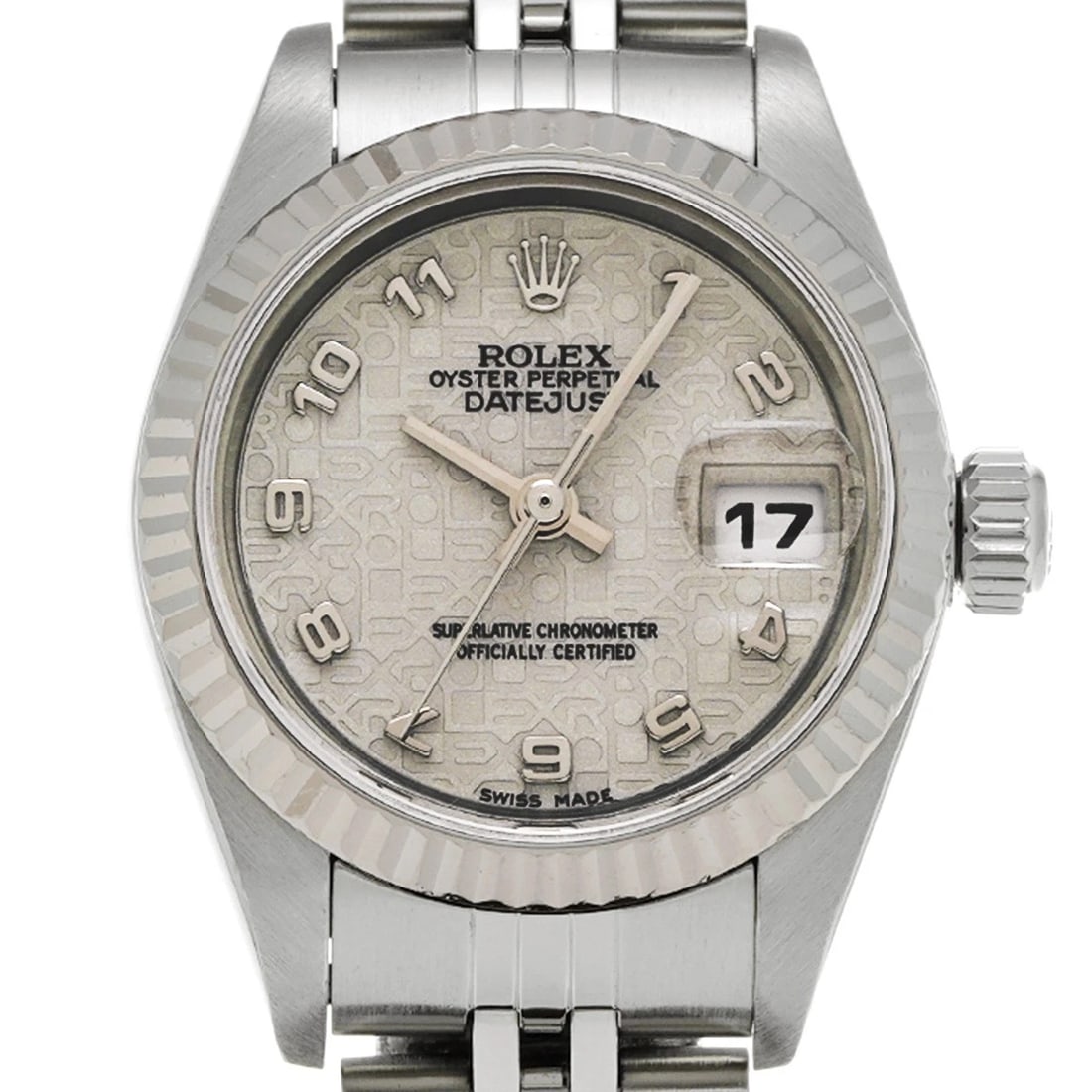 ROLEX DATEJUST IVORY COMPUTER WATCH - 4