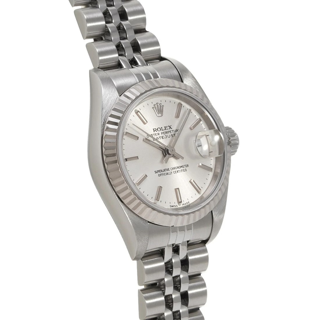 ROLEX DATEJUST SILVER WATCH - 3