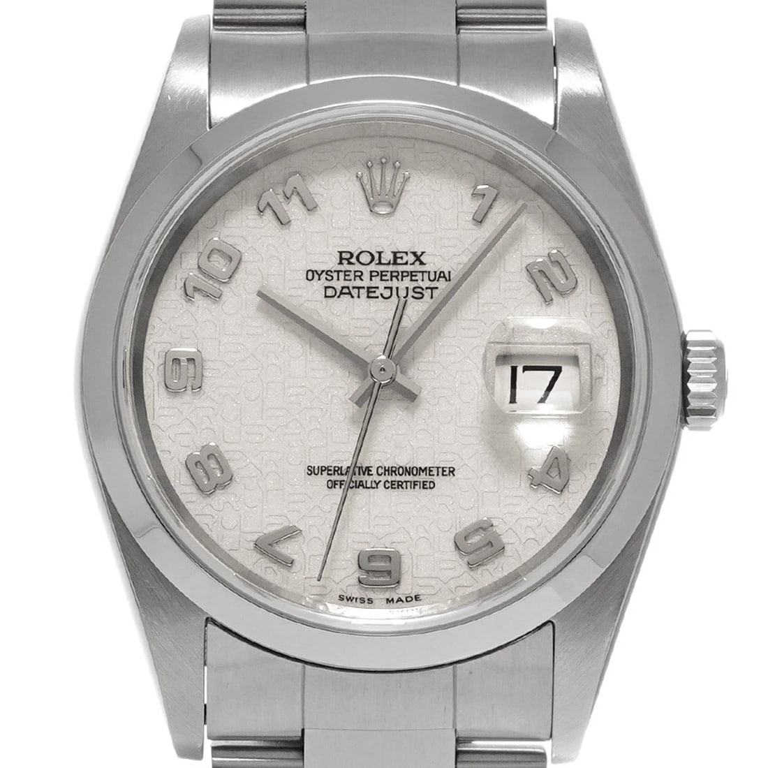 ROLEX DATEJUST IVORY COMPUTER WATCH - 4