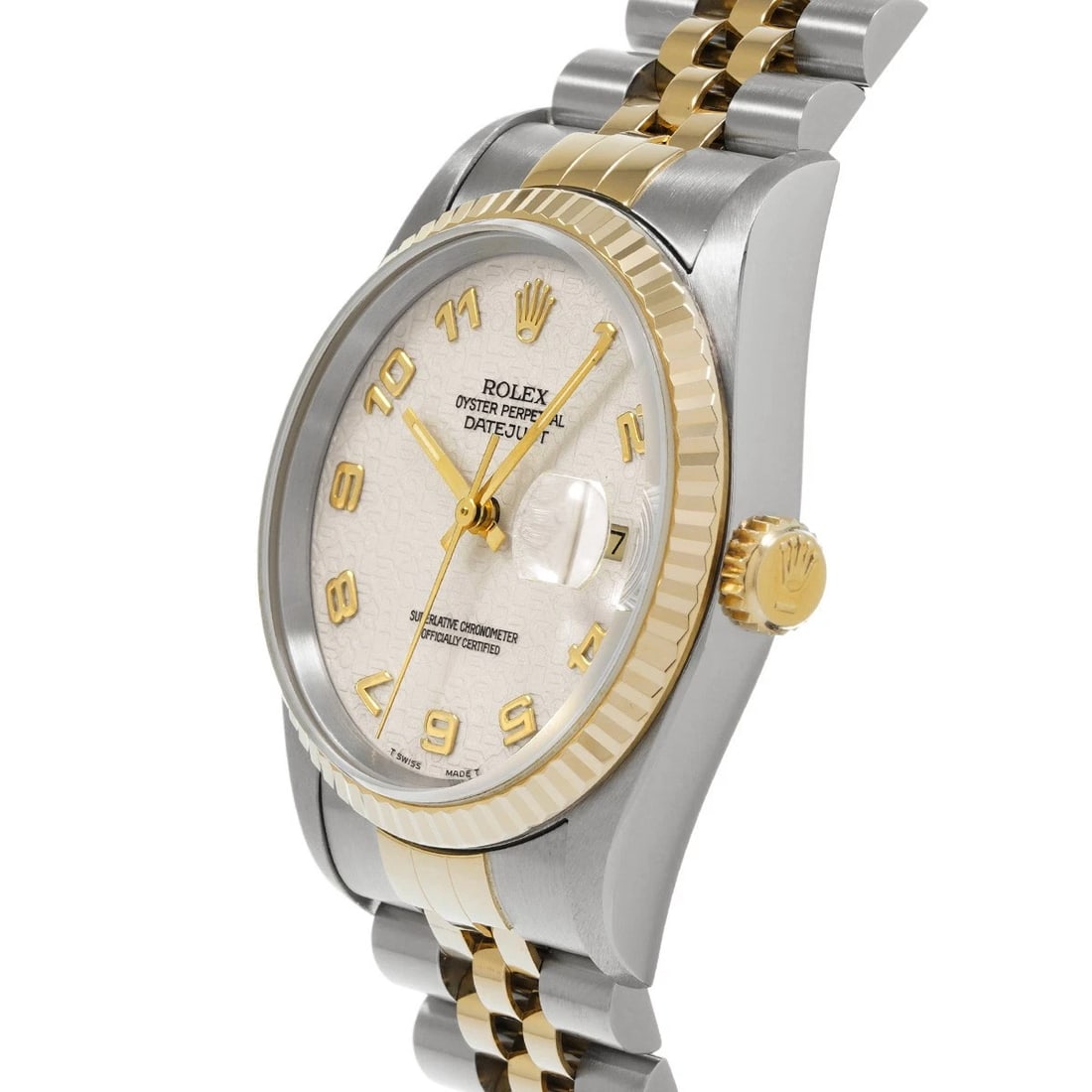 ROLEX DATEJUST IVORY COMPUTER WATCH - 2