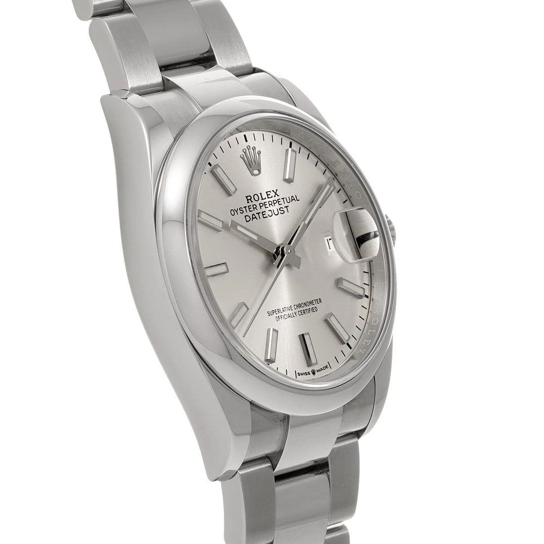 ROLEX DATEJUST SILVER WATCH - 3