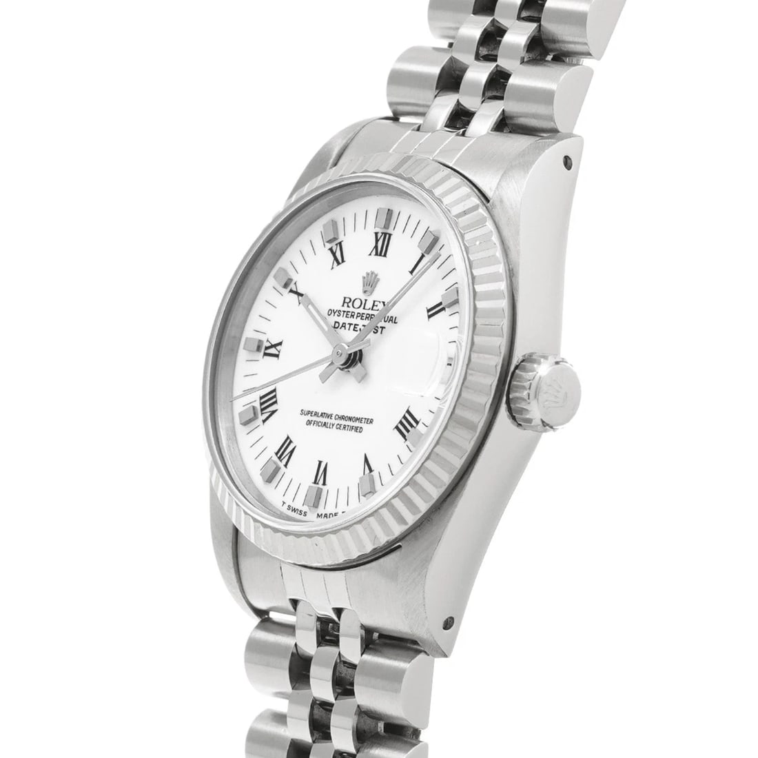 ROLEX DATEJUST WHITE WATCH - 2