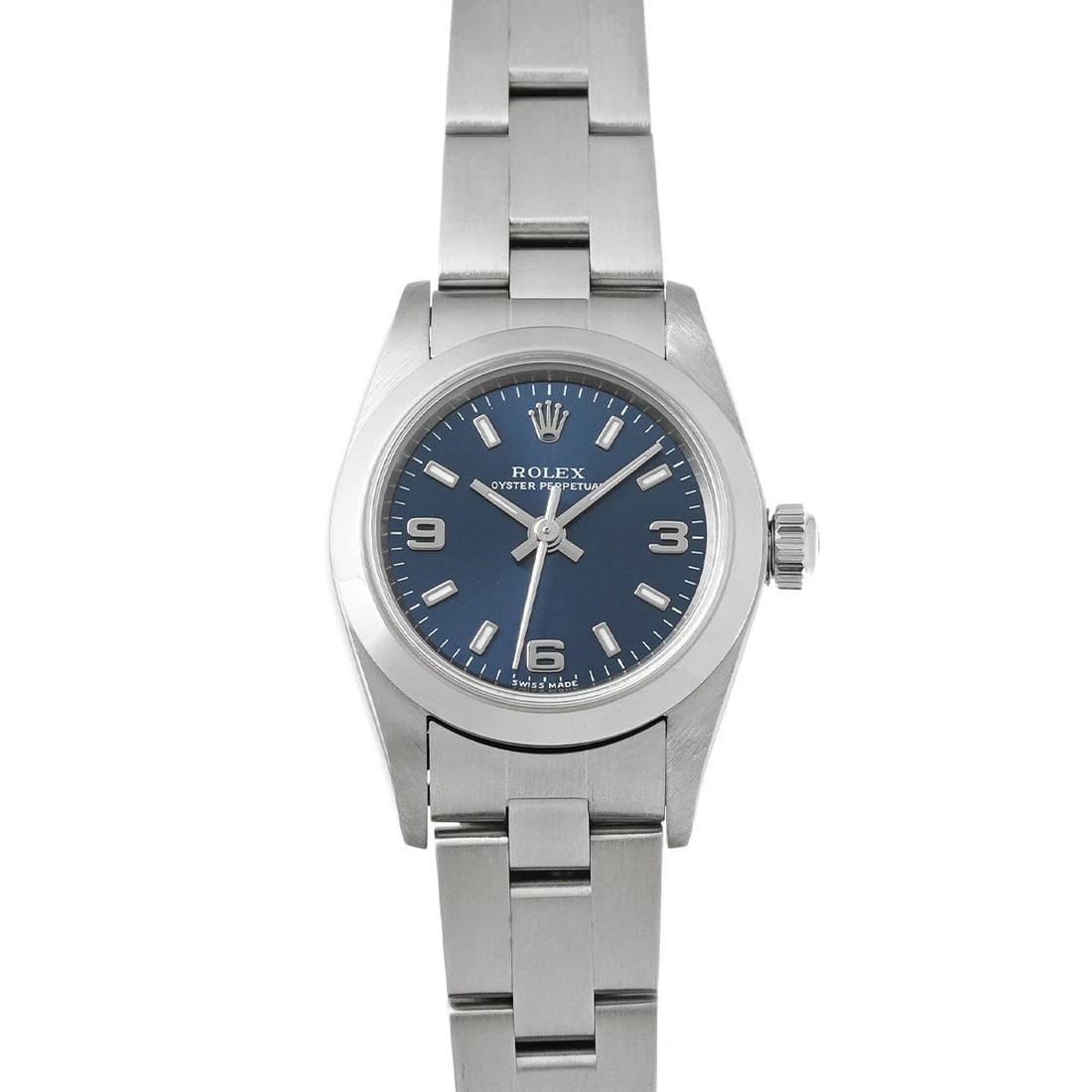 ROLEX OYSTER PERPETUAL BLUE WATCH (1 of 4)