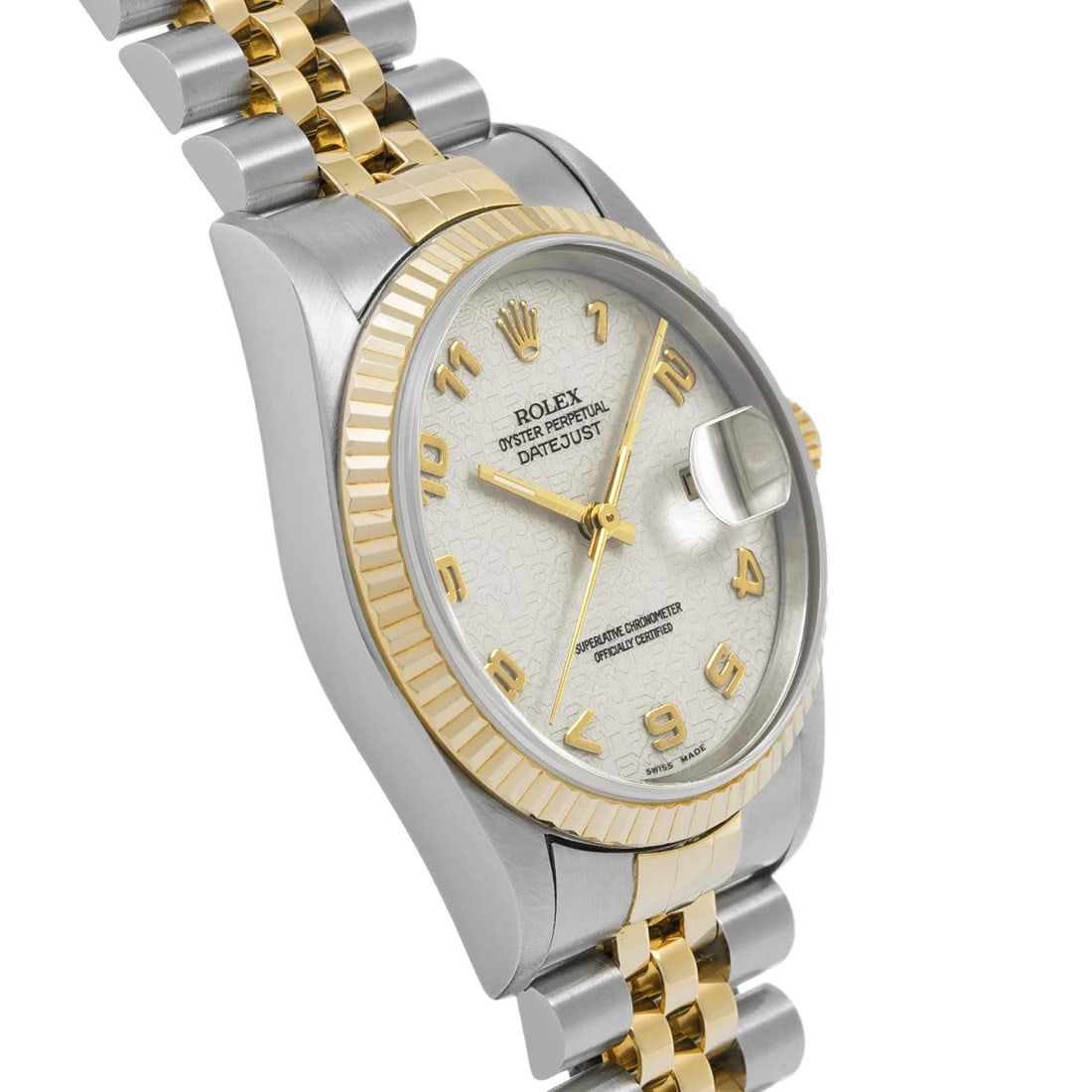 ROLEX DATEJUST IVORY COMPUTER WATCH - 3