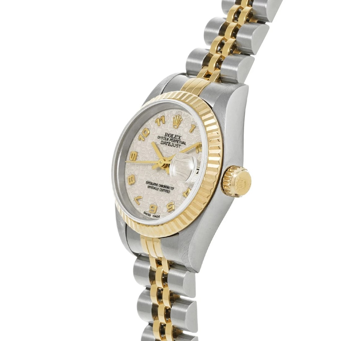 ROLEX DATEJUST IVORY COMPUTER WATCH - 2