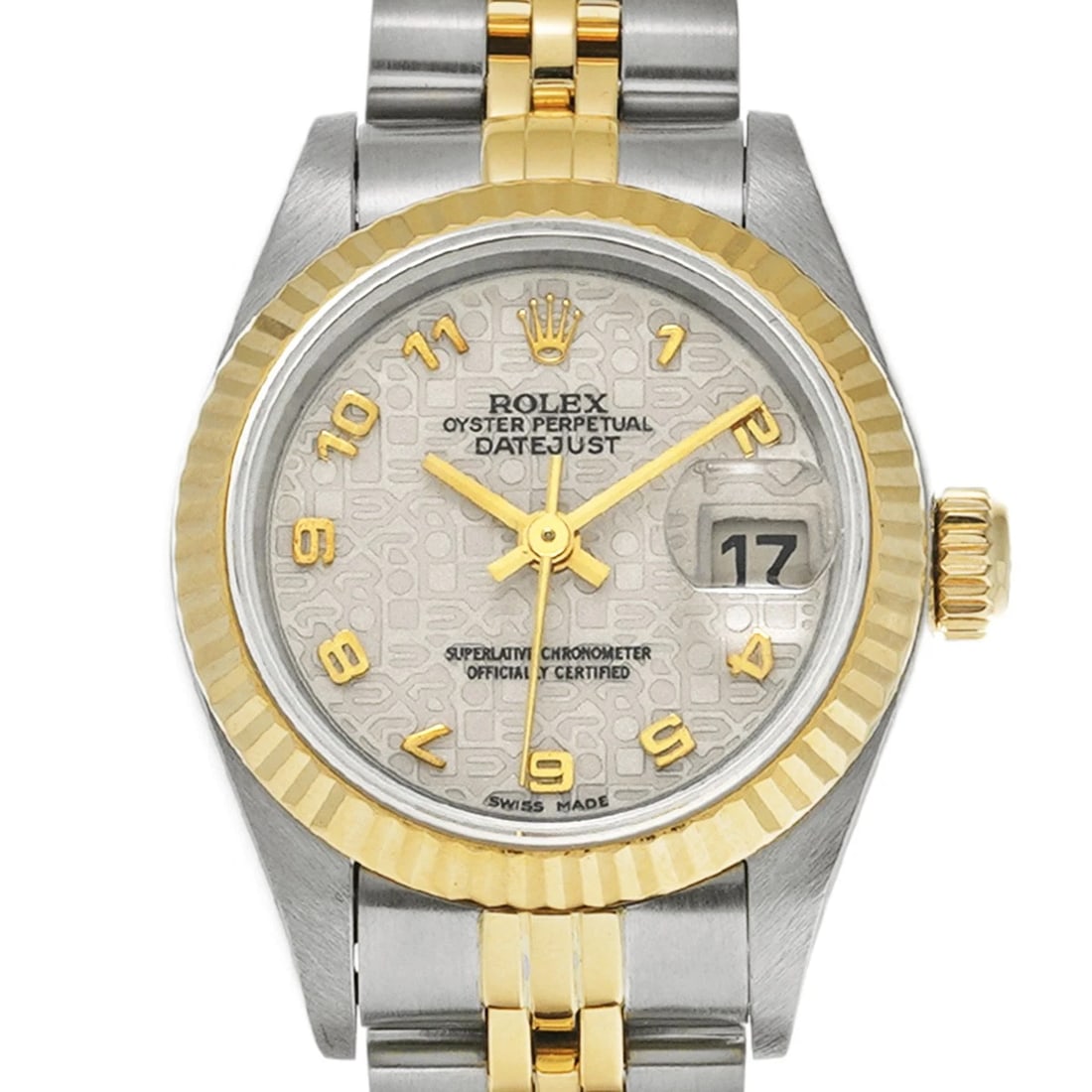 ROLEX DATEJUST IVORY COMPUTER WATCH - 4