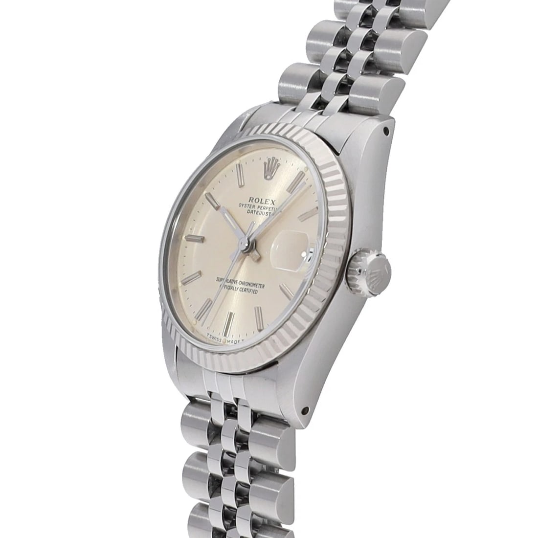 ROLEX DATEJUST SILVER WATCH - 2